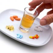 Alcohol and pills
