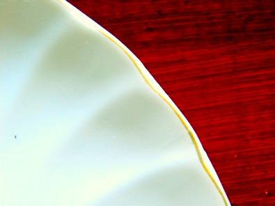 gold rimmed china