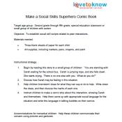 social skills superhero comic book