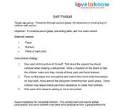 self portrait lesson plan