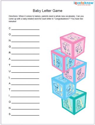 Baby Sheets on Free Printable Baby Shower Games