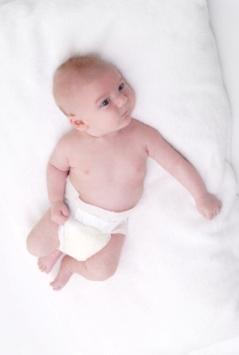 newborn baby in diaper