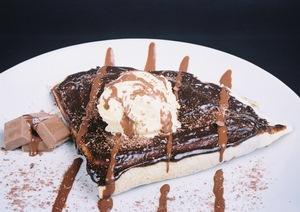 Dessert on plate