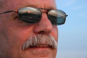 Retiree on the beach