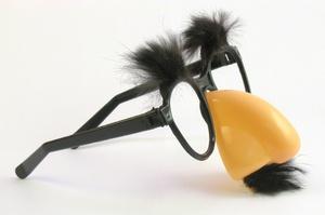 Fake nose and glasses