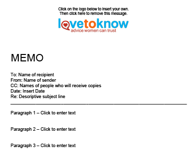 Sample Of Memo