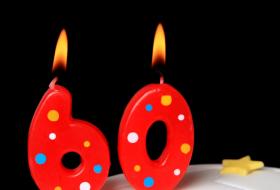 red candles 60th birthday