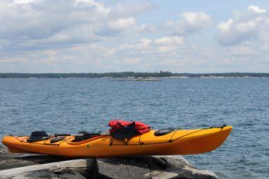 Aluminum RV luggage racks are great for kayaks