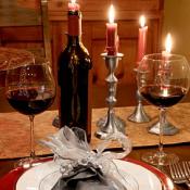 wine bottle candle holder