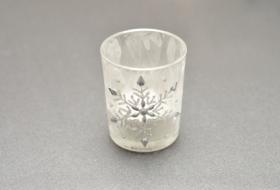 frosted votive candle holder