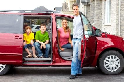people in car