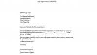 sample thank you letter for donation