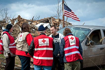 2012 Indiana tornado American Red Cross workers