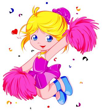 cheerleading stunts cartoon