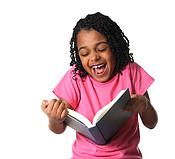 laughing reader