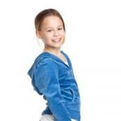 Girl in hoodie and jeans