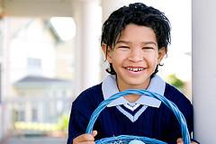 boy with Easter basket