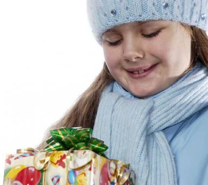 girl with gift