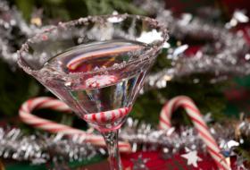 Candy cane martini