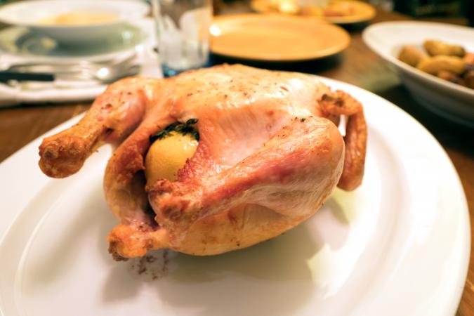 whole roasted chicken