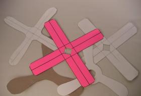cardboard boomerang