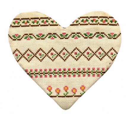 needlepoint heart