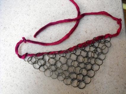Chain maille choker