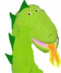 dragon puppet sock