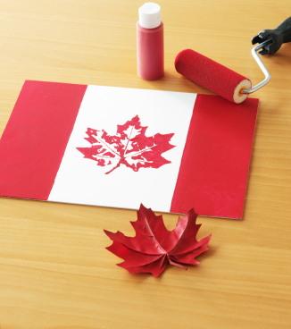 fabric painting, flag, crafts