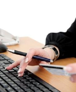 Bezahlen eine Kreditkarte online