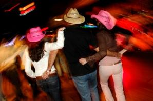 Line Dancers Having Fun