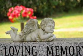 little girl angel statue
