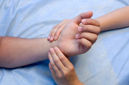 A drop in pulse rate is common is dying patients.