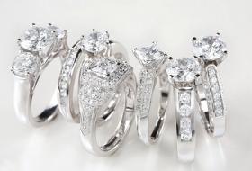 Several diamond rings