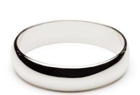 Plain Platinum Wedding Band