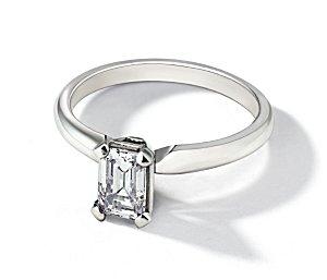 emerald cut solitaire
