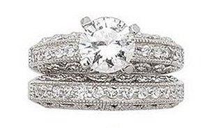 CZ wedding set