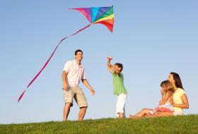summer kite flying