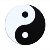 Tai chi symbol called yin yang