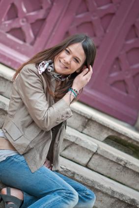 Fashionable French woman