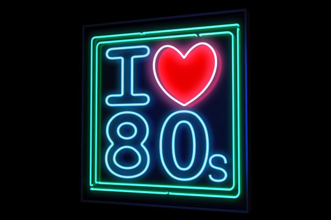 I love the 80s neon