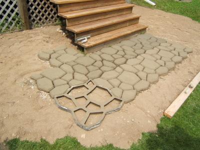 Paving concrete Mold mould Molds Stones Garden Patio Driveway Pathmate