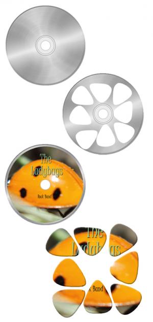 make your own guitar picks from old cds