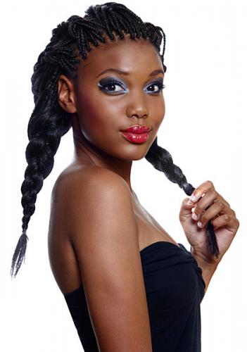 Black braided hair 