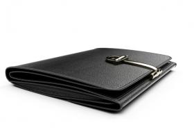 black wallet