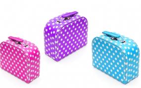 small dotted luggagge