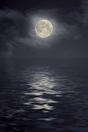 Full moon shining