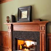 fireplace mantle