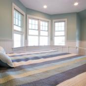 Cool blue bedroom