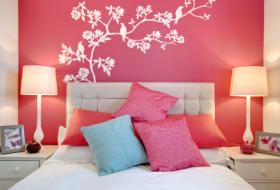 Pink bedroom